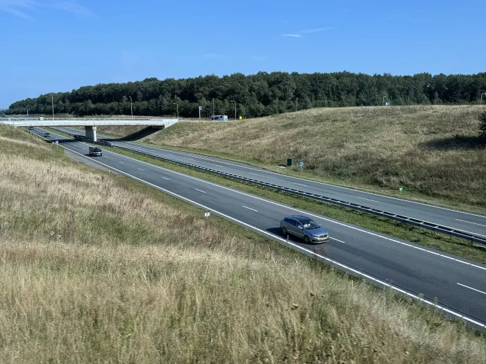 Die tiefer gelegte N33 am Verkehrsknoten Gieten 2024
